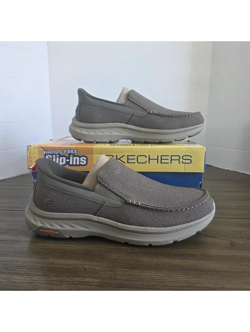 Skechers Hands Free Slip-Ins Gray Casual Loafers Men's 9.5